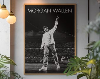 Morgan Wallen Poster | I'm The Problem Still The Problem Wall Decor | Country Pop Stadium Art Print | Tennessee Outlaw Modern Wall Art