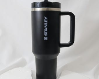 Stanley 40oz Tumbler with Handle, Matte Black Stainless Steel Travel Mug