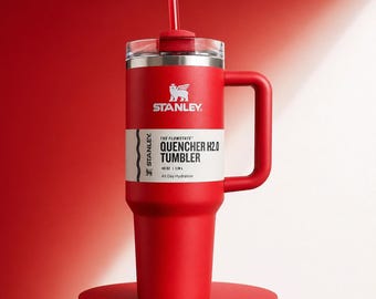 Stanley 40oz Tumbler, Vibrant Red, Insulated Stainless Steel Water Bottle