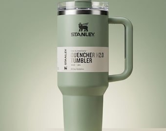 Stanley 40oz Quencher Tumbler, Sage Green Insulated Stainless Steel Travel Mug