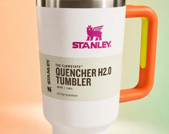 Stanley 40oz Quencher H2.0 Tumbler, Electric Yellow, Insulated Travel Mug