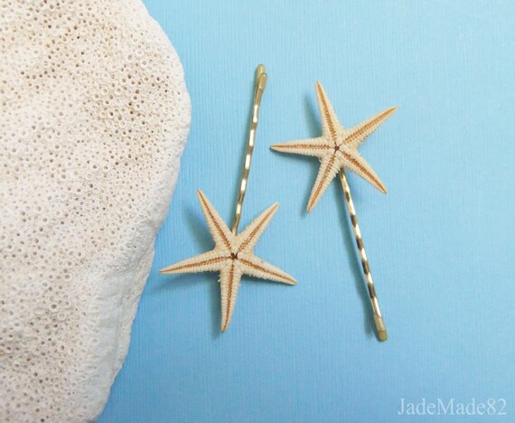 Summer Starfish Hair Pins Accessories Nautical Beach Wedding Etsy