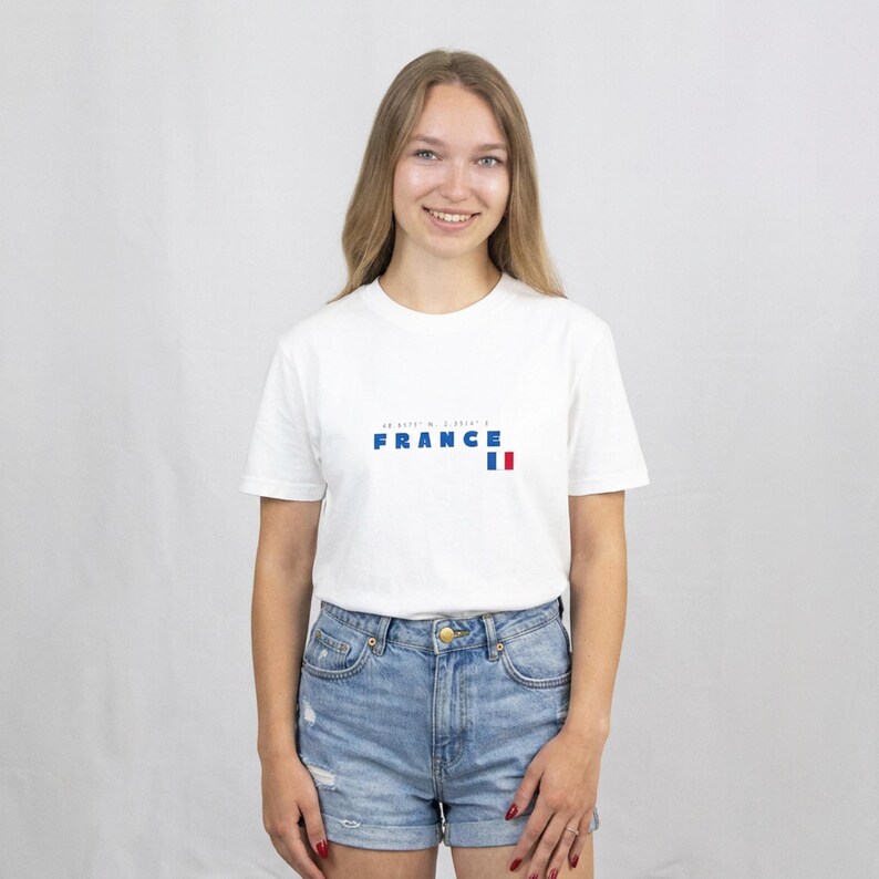 France Soccer Tee, Streetwear Fan Gift, Paris Coordinates Shirt, World Cup 2026 image 5
