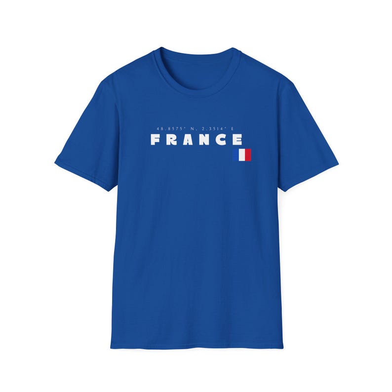France Soccer Tee, Streetwear Fan Gift, Paris Coordinates Shirt, World Cup 2026 image 7