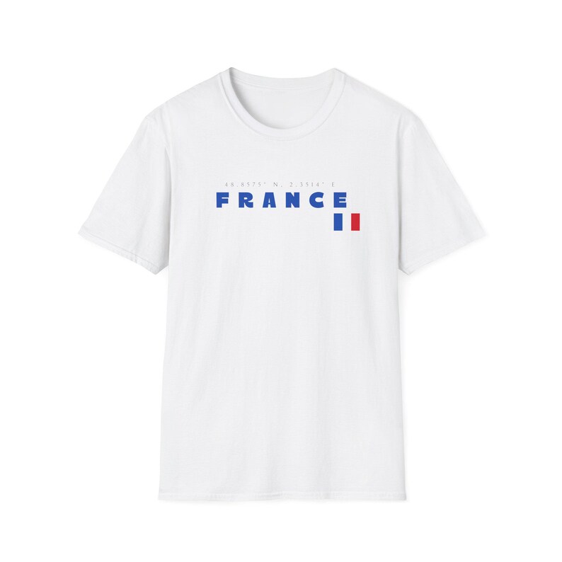 France Soccer Tee, Streetwear Fan Gift, Paris Coordinates Shirt, World Cup 2026 image 8