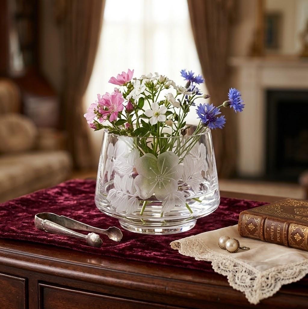 Stuart Crystal Rose Bowl - Etsy UK