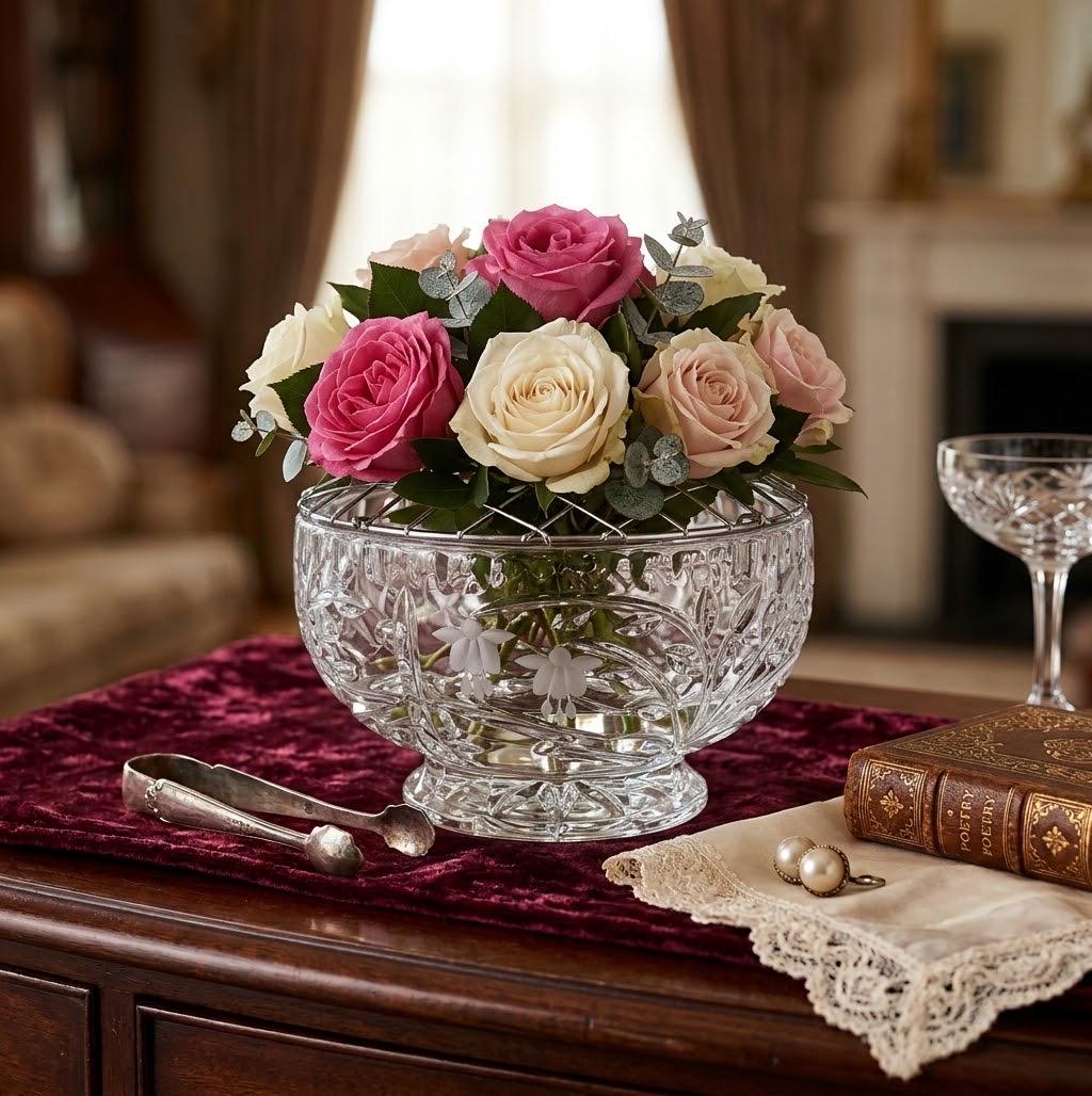 Stuart Crystal Cascade Vases - Etsy