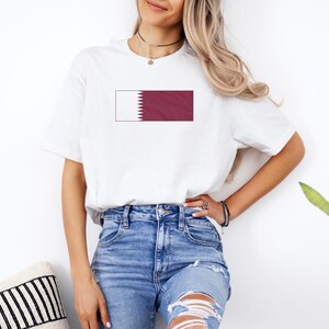 Camiseta de fútbol Qatar #11 con estampado a doble cara, diseño estilo camiseta de homenaje al fútbol, camiseta unisex informal inspirada en el Mundial de EE. UU. 2026. imagen 6