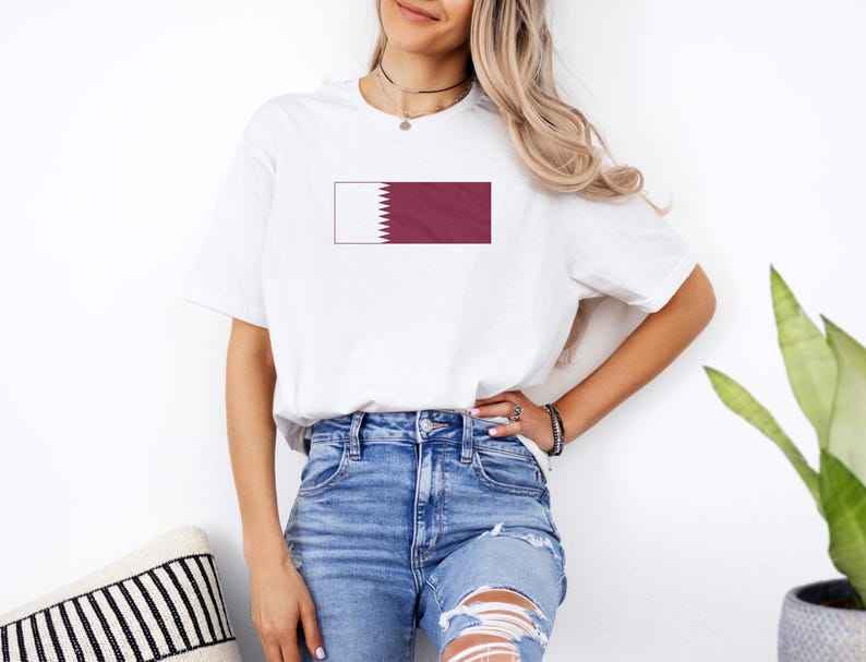 Camiseta de fútbol Qatar #11 con estampado a doble cara, diseño estilo camiseta de homenaje al fútbol, camiseta unisex informal inspirada en el Mundial de EE. UU. 2026. imagen 6