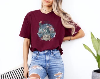 Statue Liberty Inspired Freedom Unity Message, Nation Of Immigrants Design, Diversity Style Graphic Tee, Casual Unisex T-Shirt