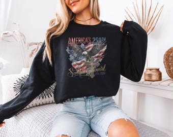 Patriotic 4th of July Celebration Design, America 250th Semiquincentennial Graphic Tee, 250 Years USA Flag Tribute Style Unisex T-Shirt