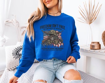 USA Military Tribute 250 Years Of Service And Sacrifice Graphic Tee, Independence Legacy Honor Freedom Culture Style Design, Unisex T-Shirt