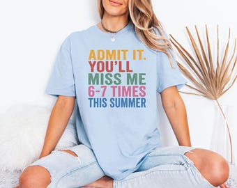 Retro Summer Tee, Distressed Last Day of School Shirt, Funny Teacher Gift, Sarcastic Gen Alpha Student Top, End of Year Sarcastic Gen Alpha