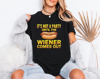 Unhinged Glizzy Tee, Retro Wiener Tshirt, Funny Hot Dog Shirt, BBQ Present For Dad, Gag Humor Apparel