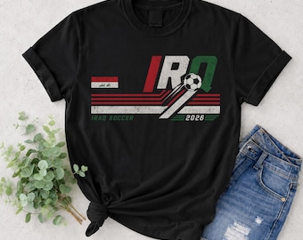 Comfort Colors Iraq Soccer Shirt, Iraqi Football Fan Apparel, 2026 National Team Gear
