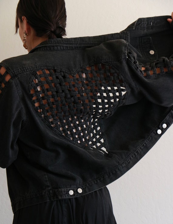Stefano Black Denim Jacket