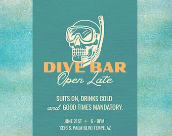 Adult Pool Party Invite | Editable Summer Invitation Template, Canva Download