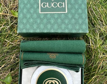 80s Vintage shoe cream Design Gucci/Neutral shoe cream/Cream shoe Gucci/Crema per calzature Gucci