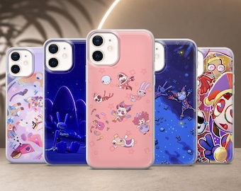 The Amazing Digital Circus Phone Case Pomni Jax Cover for iPhone 17Pro, 16, 15, 14, 13, 12, Samsung S26, S25, S24,S23,A17,A57,A37 Pixel 10,9