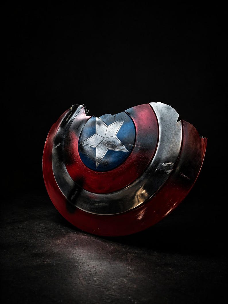 Battle Damaged Captain America Shield Handmade Metal Replica
Endgame Inspired Cosplay Shield for Collectors
Metal Superhero Shield with Leather Straps
Movie Prop Shield Wall Display Decor
Handmade Battle Worn Collector Shield
Premium Cosplay Shield Replica Gift
Metal Shield for Comic Con Cosplay
Superhero Display Shield Home Decor
Battle Scarred Shield Replica Collectible
Custom Handmade Metal Shield Replica

battle damaged shield, captain shield, cosplay shield, metal shield,