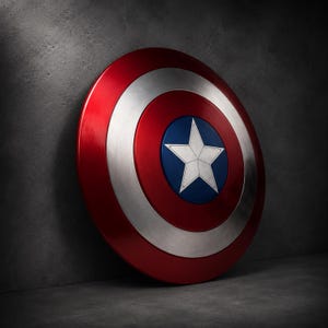 Handmade Metal Captain America Shield Replica for Cosplay, Comic Con, Marvel Fans and Superhero Collectors