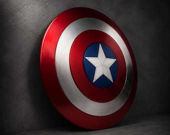 Handgemachtes Metall Captain America Schild | Avengers Cosplay Schild | Superhelden Replika Schild | Comic Con Kostüm Requisite