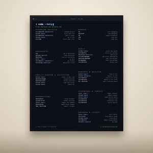 VS Code Shortcuts Poster PDF: Printable Keyboard Reference, Instant Download