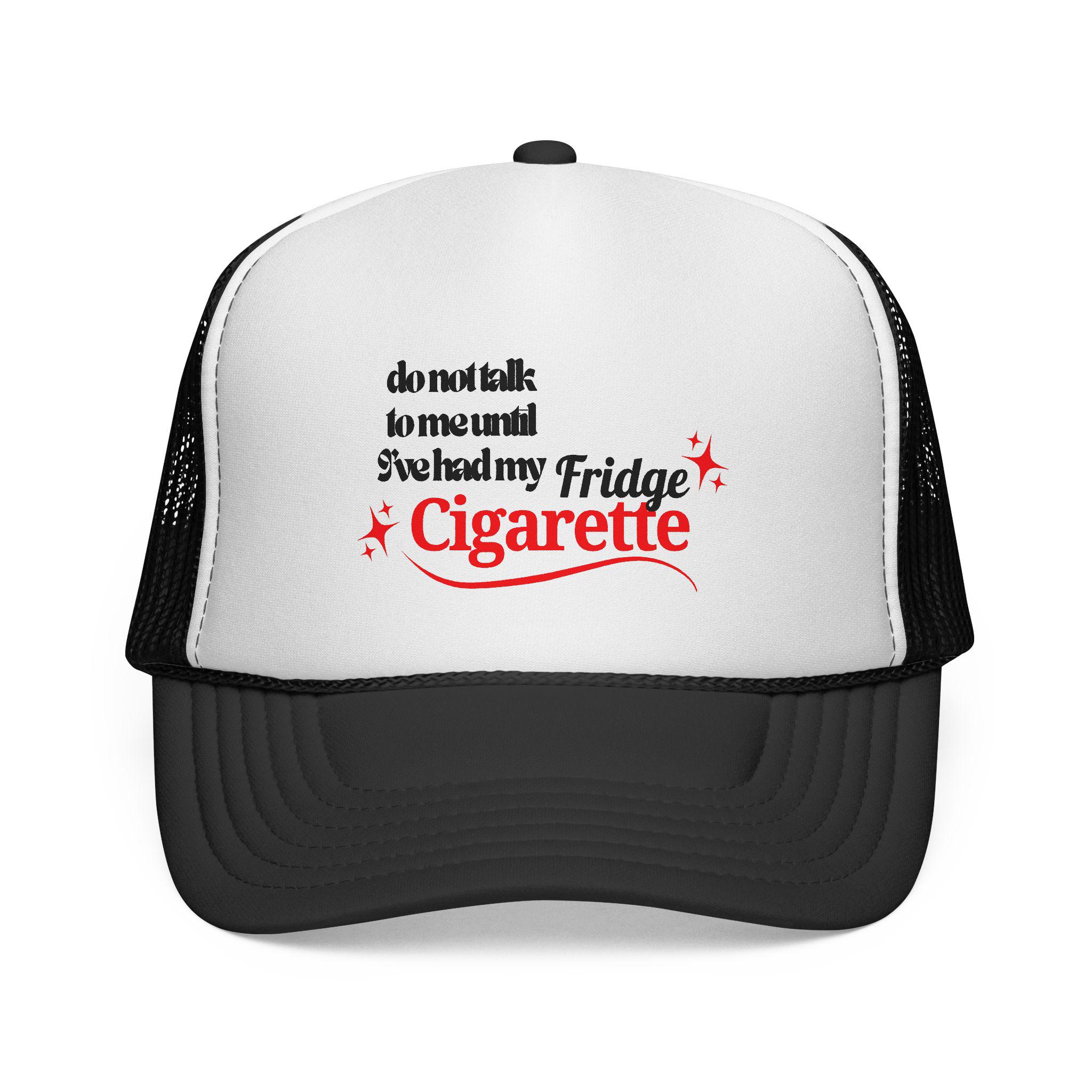 fridge cigarette hat Diet Coke Embroidered Trucker | 90s Vintage Style Trucker Caps | Trendy Gift for Him or Her or full post Fridge Cigarette Trucker Cap
