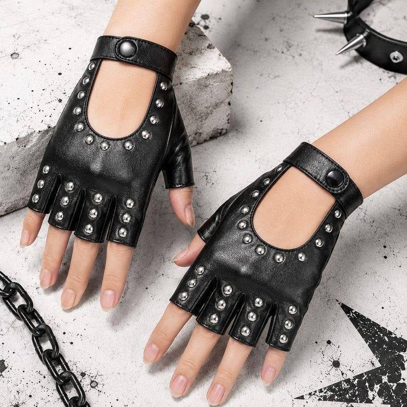 Y2k Fingerless Gloves - Etsy