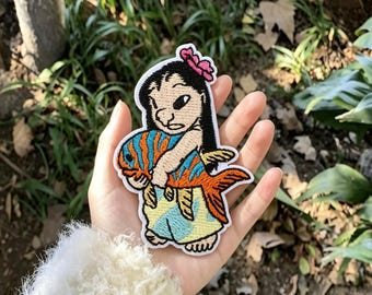 Cute Stitch Embroidery,Disney “Lilo & Stitch” Iron-On Patches, ron-On/Sew-On Appliques,Custom Decorations for Jeans and Bags,Cute Fan Gifts.