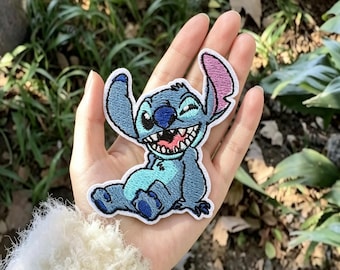 Disney Embroidery Patches | Stitch Fans | Stitch World | Cute Anime Iron-On Patches,Embroidered Patches for Clothing/Backpacks,Disney Gifts.