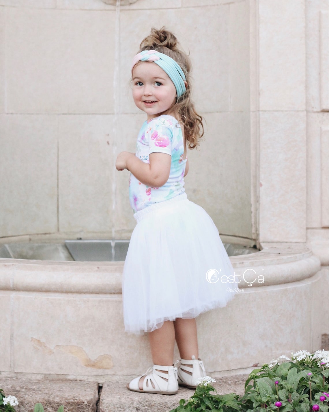 Claire White Baby Tulle Skirt Flower Girl Skirt Princess Etsy