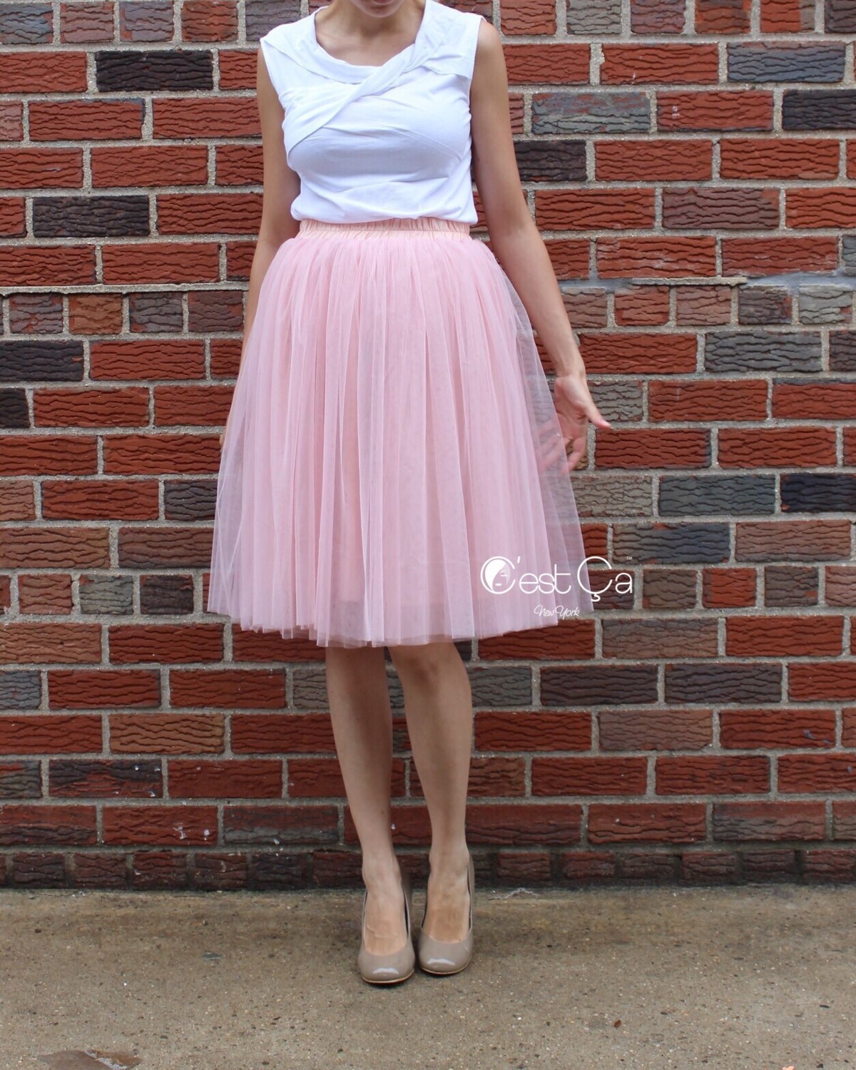 Corinne Gray Pink Tulle Skirt Champagne Tulle Skirt Soft | Etsy