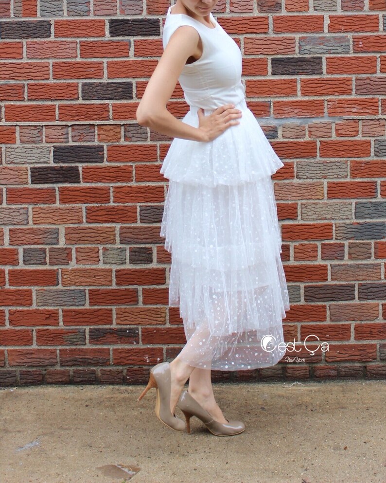 two piece tulle skirt set
