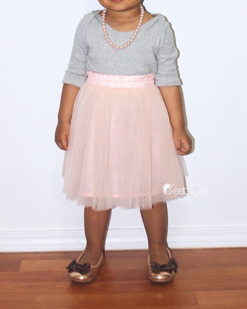 Claire Blush Pink Baby Tulle Skirt Flower Girl Skirt Etsy