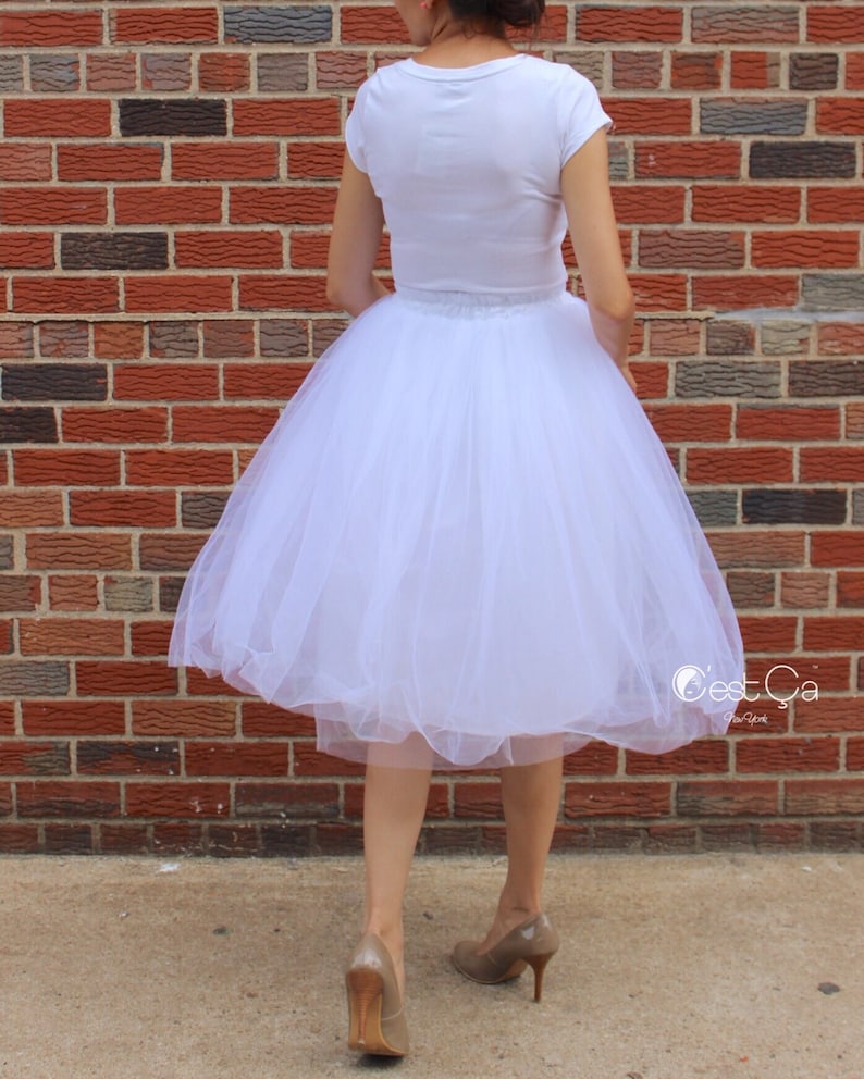 Claire White Tulle Skirt Bridal Tulle Skirt Soft Tulle Etsy