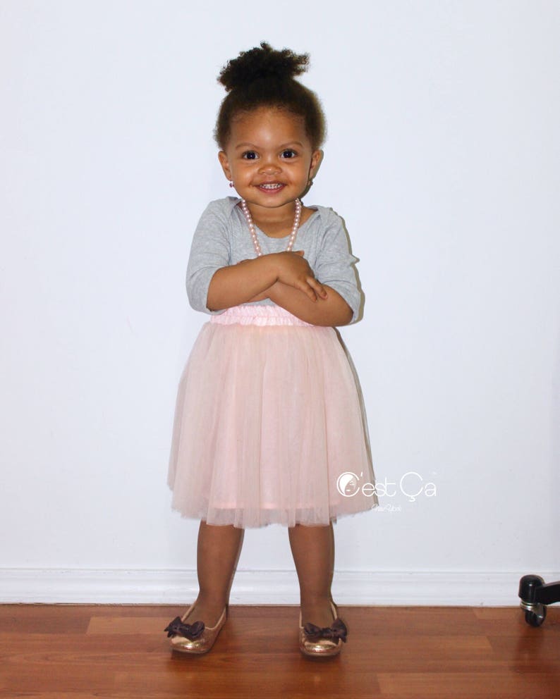 Claire Blush Pink Baby Tulle Skirt Flower Girl Skirt Etsy