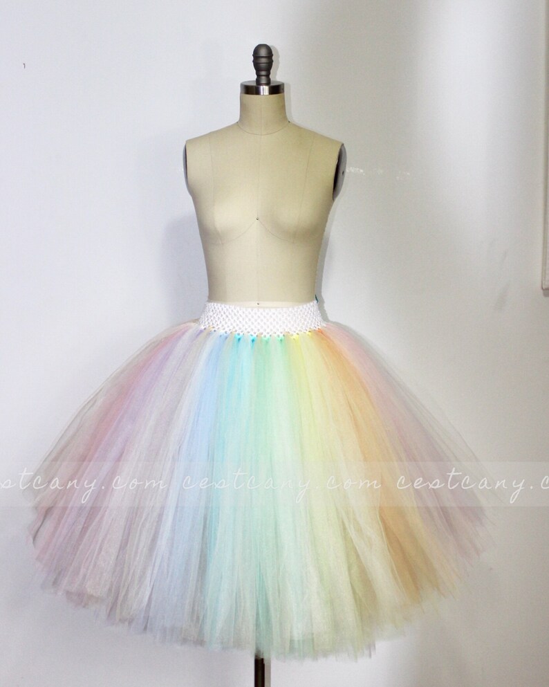 rainbow skirt plus size