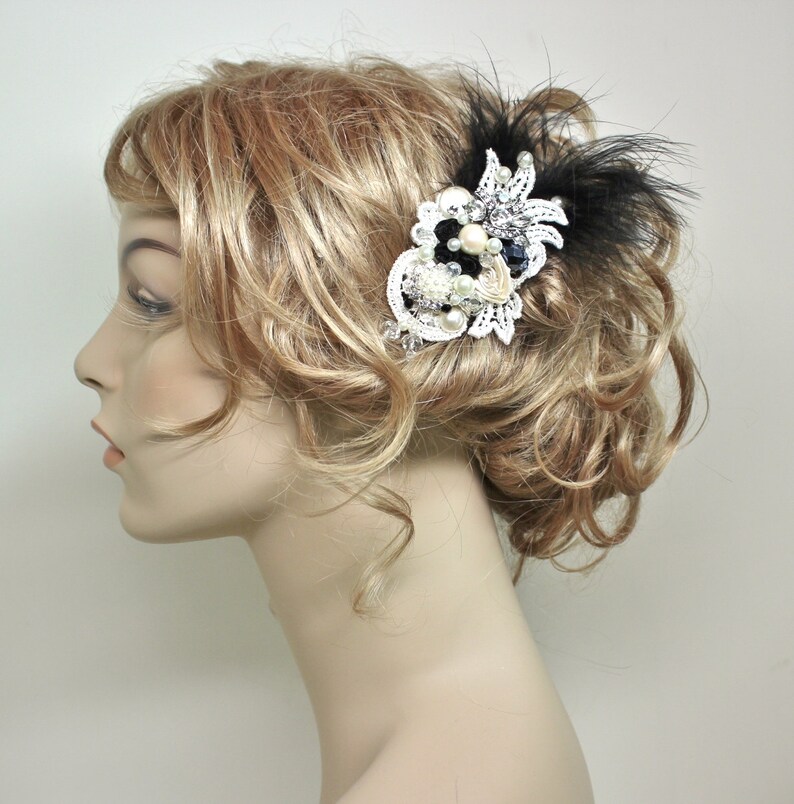 Black Hair Comb Bridal Hair Accessory Black Bridal Comb Etsy