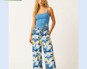 Bar Habor Collection Damen Hose mit weitem Bein. Kostenloser Versand.