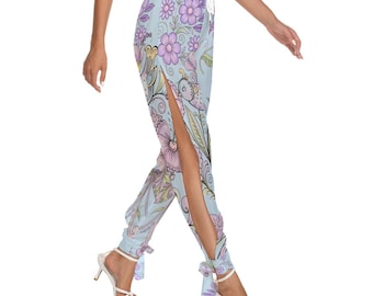 Gairdin Collection Women's Side Seam Cutout pants in your choice of colors and patterns. Free Shipping.