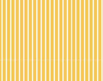 Yellow&White Vertical Stripes Fabric Minimalist Classic Sunshine Style Fabric Cartoon 100% Cotton Fabric Anime Fabric By The Half Yard