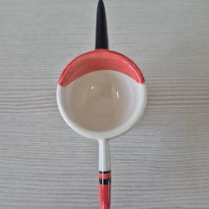Anthropologie Red Bird Egg Cup Hannah Turner Ceramic zdjęcie 10