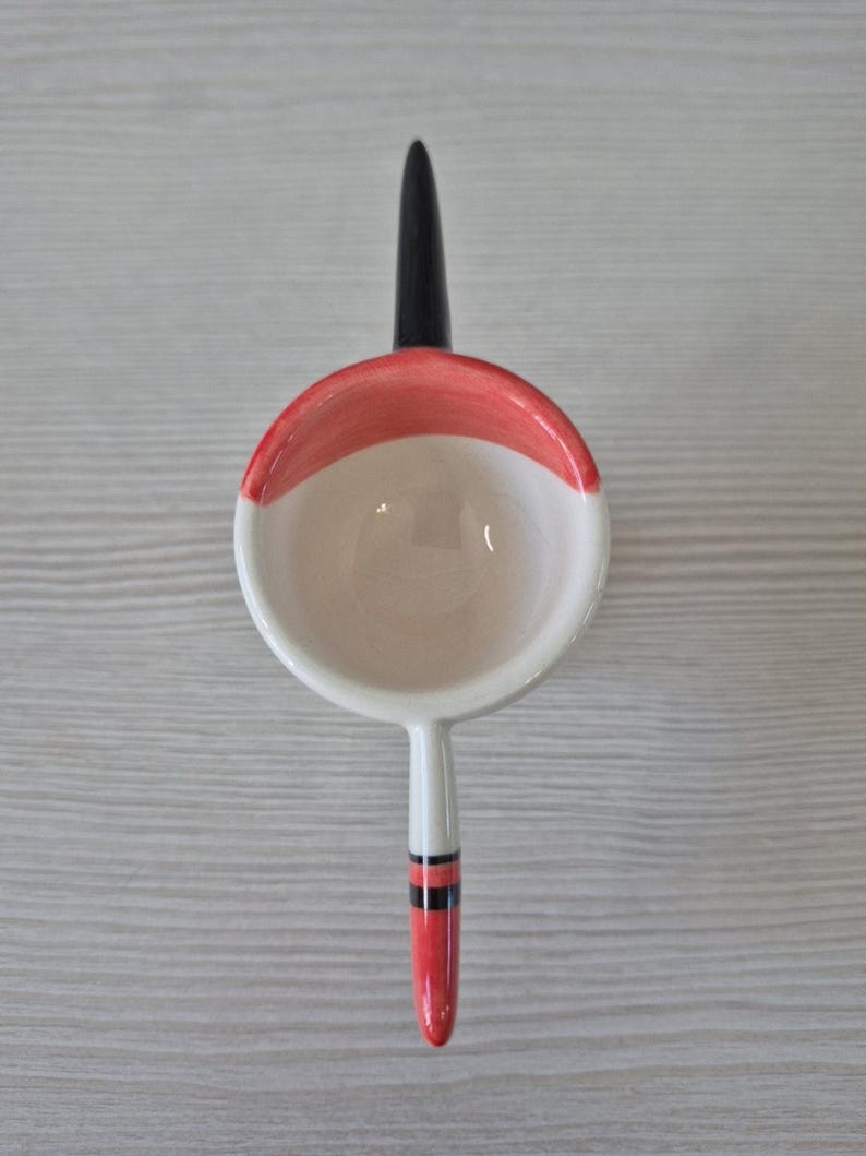 Anthropologie Red Bird Egg Cup Hannah Turner Ceramic zdjęcie 10