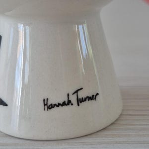 Anthropologie Red Bird Egg Cup Hannah Turner Ceramic zdjęcie 12
