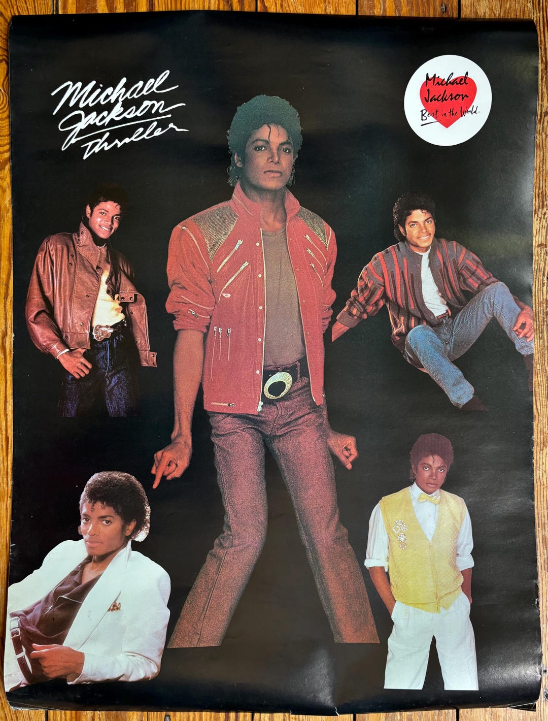 Vintage MICHAEL JACKSON Thriller POSTER Original 1882 Large 18