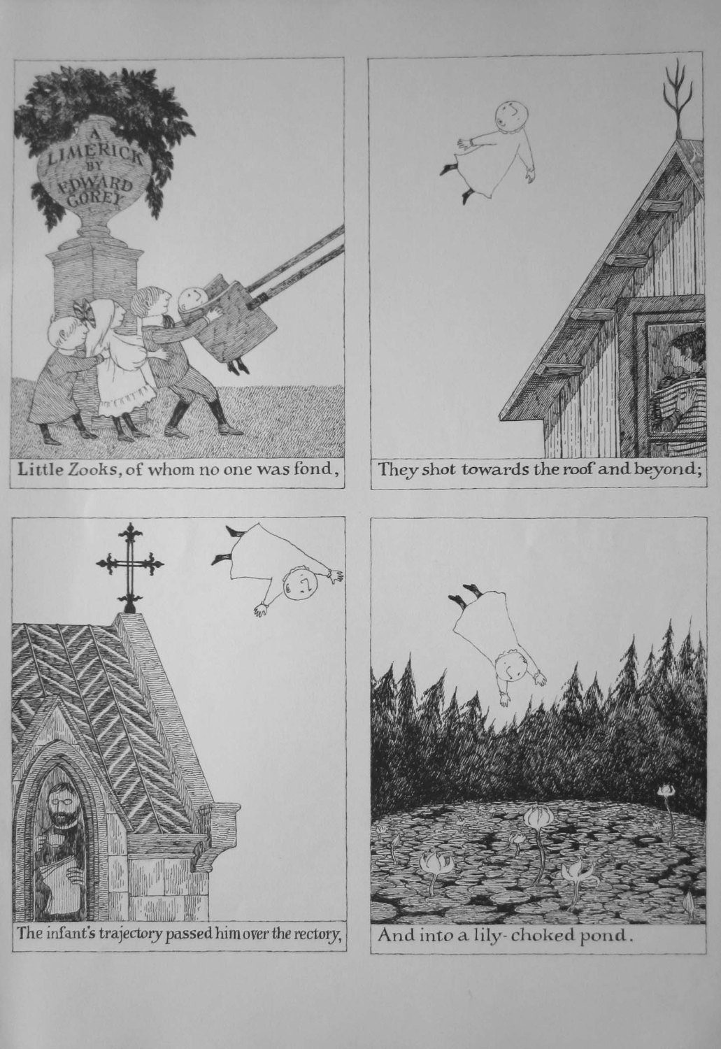 The Water Flowers by Edward Gorey / Collectibles / First Edition / 1982