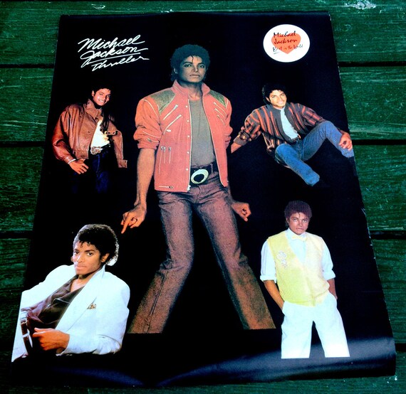 Vintage MICHAEL JACKSON Thriller POSTER Original 1882 Large 18