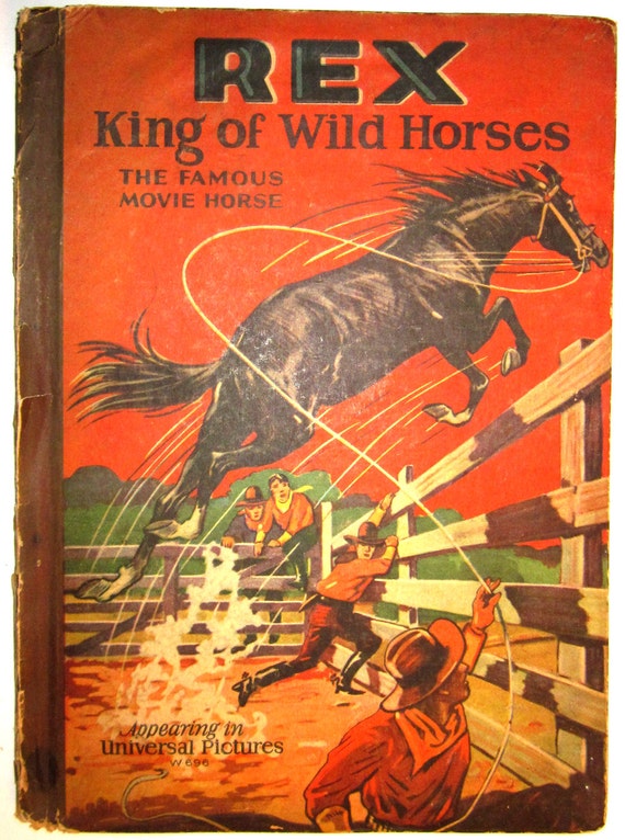 REX King Of Wild HORSES the Famous Movie Horse 1928 Whitman Etsy