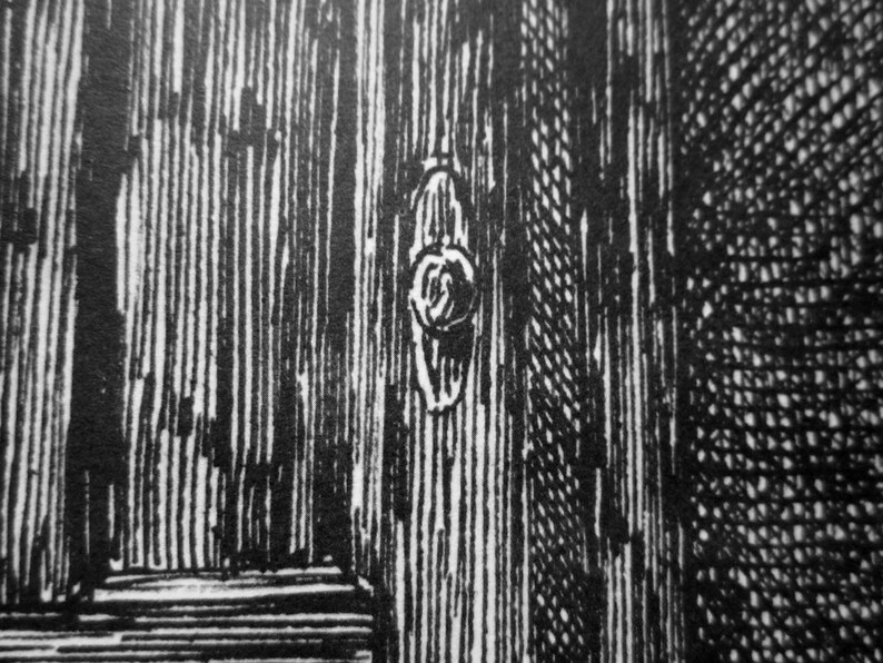 VINTAGE large EDWARD GOREY print / poster 1970s The West Wing | Etsy